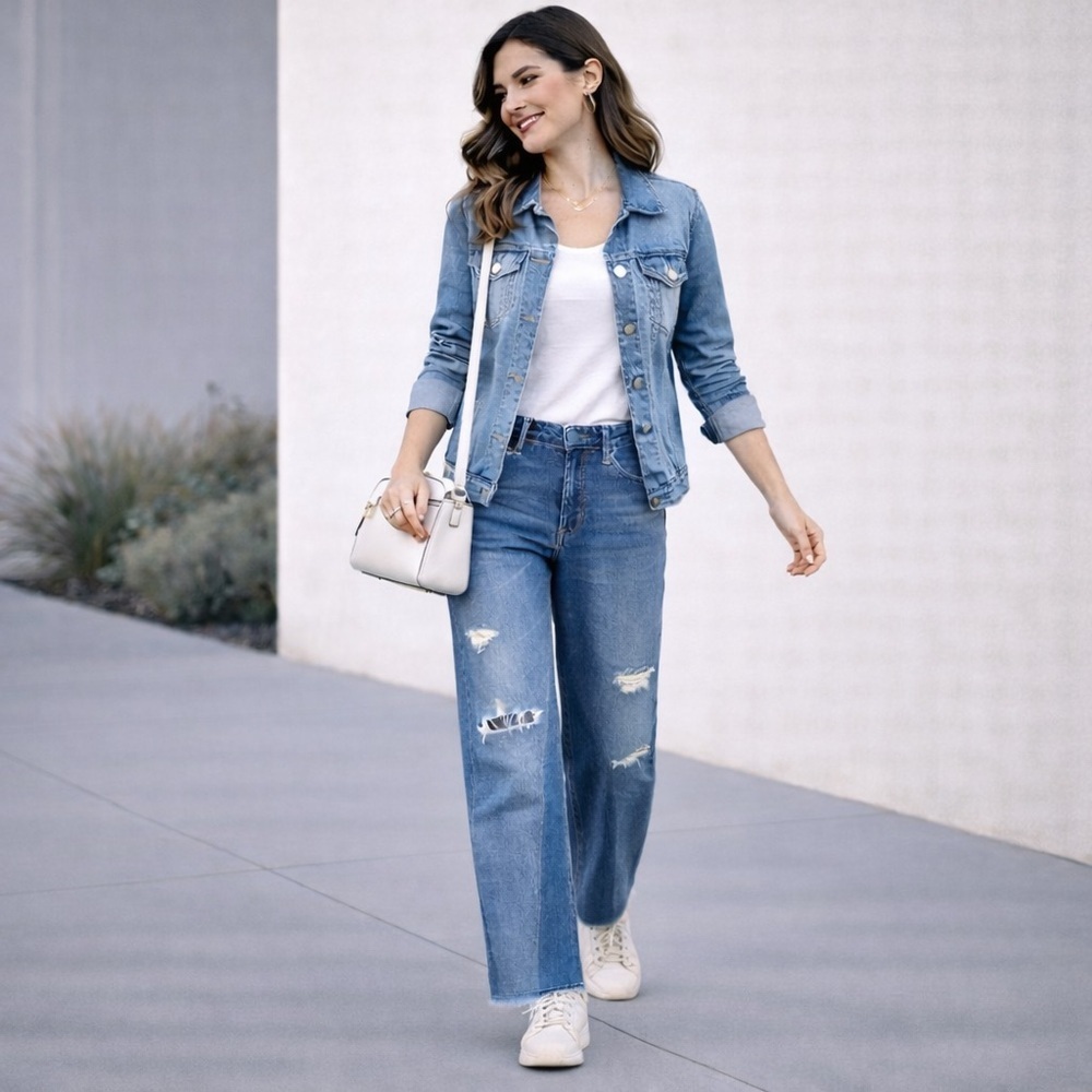 Citizens Of Humanity Cora Crap Relaxed Shadow Inseam Distressed Wide Baggy Jeans